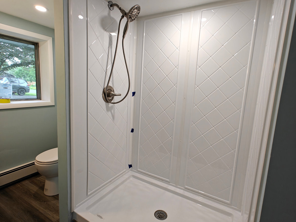 Shower and bathroom plumbing install